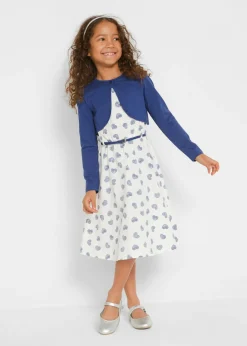 Vestido + bolero + cinturón (3 piezas)