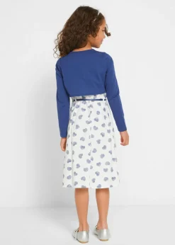 Vestido + bolero + cinturón (3 piezas)