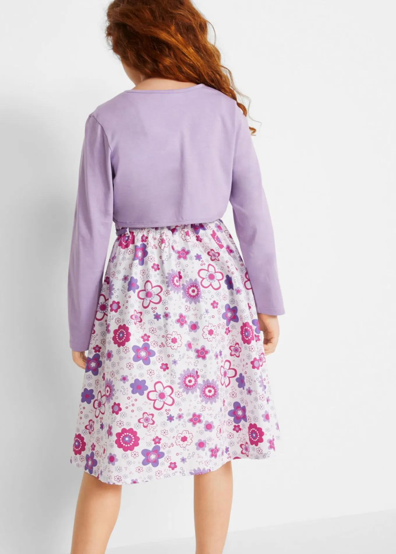 Vestido + cinturón + bolero (conjunto de 3 piezas)