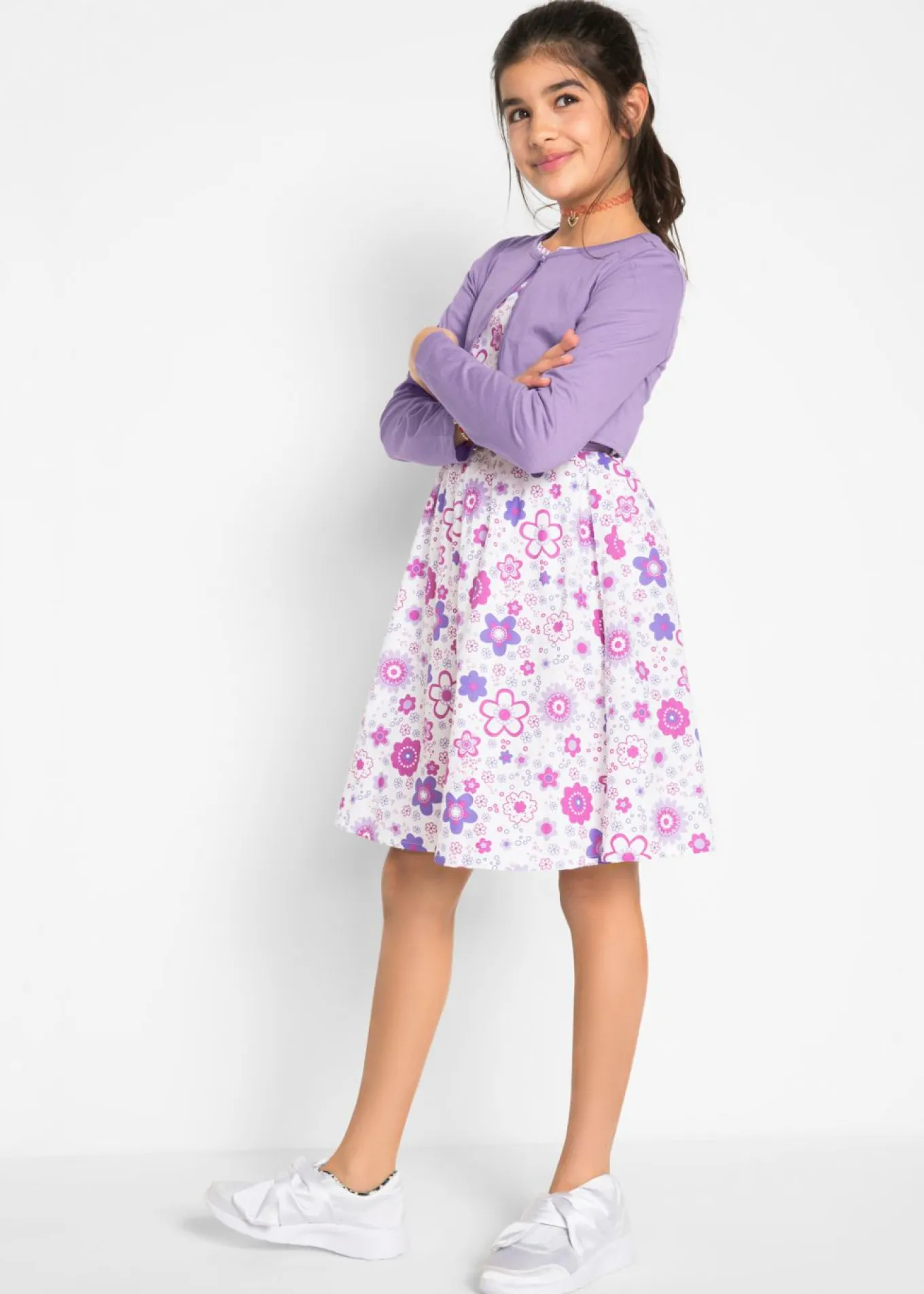 Vestido + cinturón + bolero (conjunto de 3 piezas)