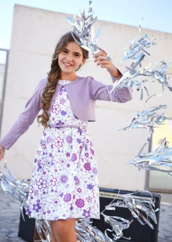 Vestido + cinturón + bolero (conjunto de 3 piezas)