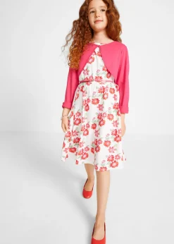 Vestido + cinturón + bolero para niñas (3 piezas)