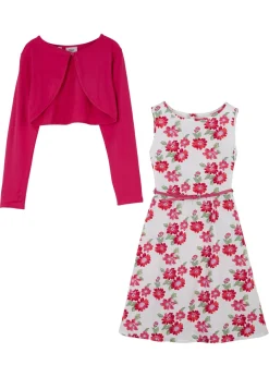 Vestido + cinturón + bolero para niñas (3 piezas)