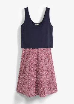 Vestido 2 en 1premamá y de lactancia de punto de algodón orgánico