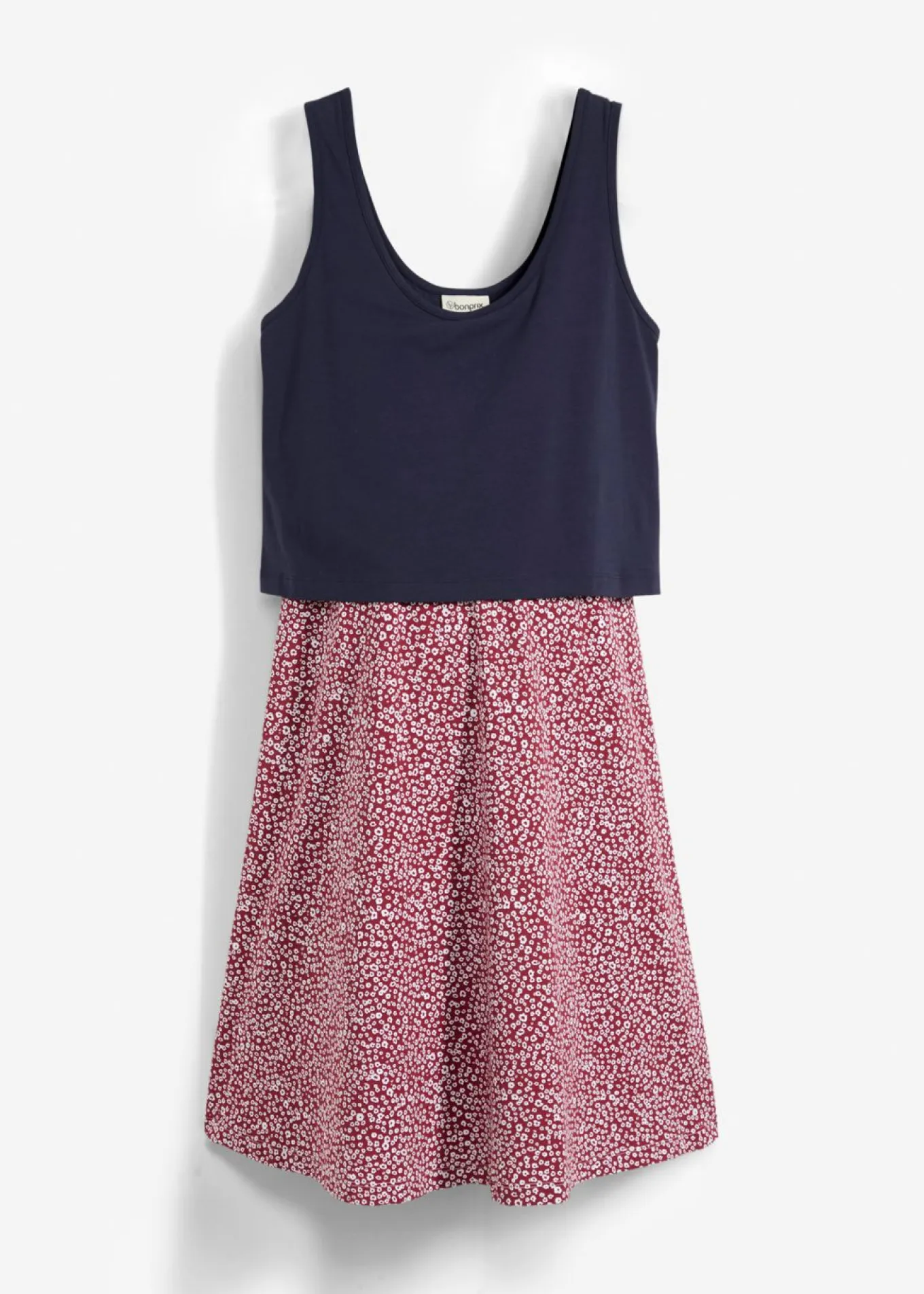 Vestido 2 en 1premamá y de lactancia de punto de algodón orgánico