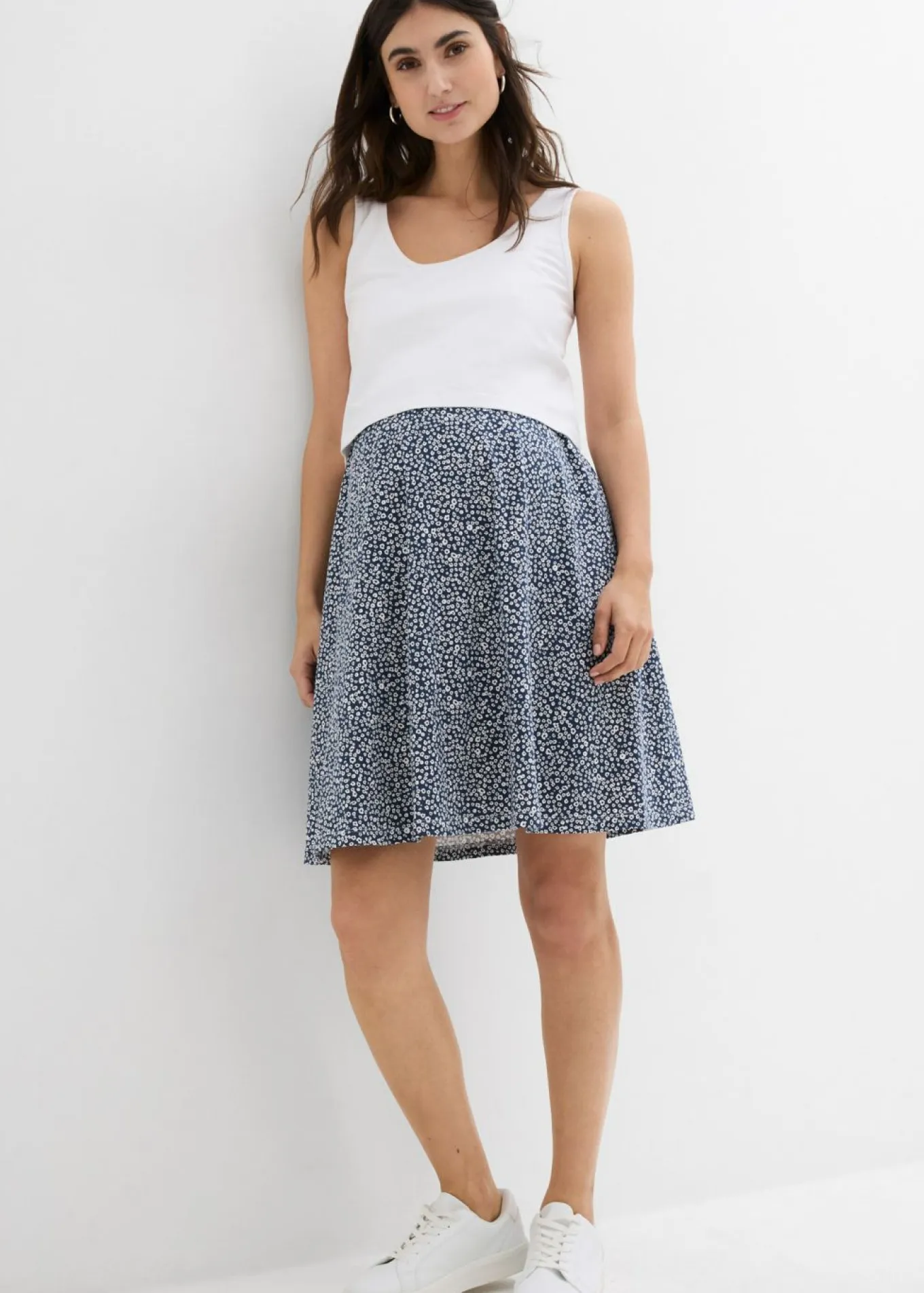 Vestido 2 en 1premamá y de lactancia de punto de algodón orgánico