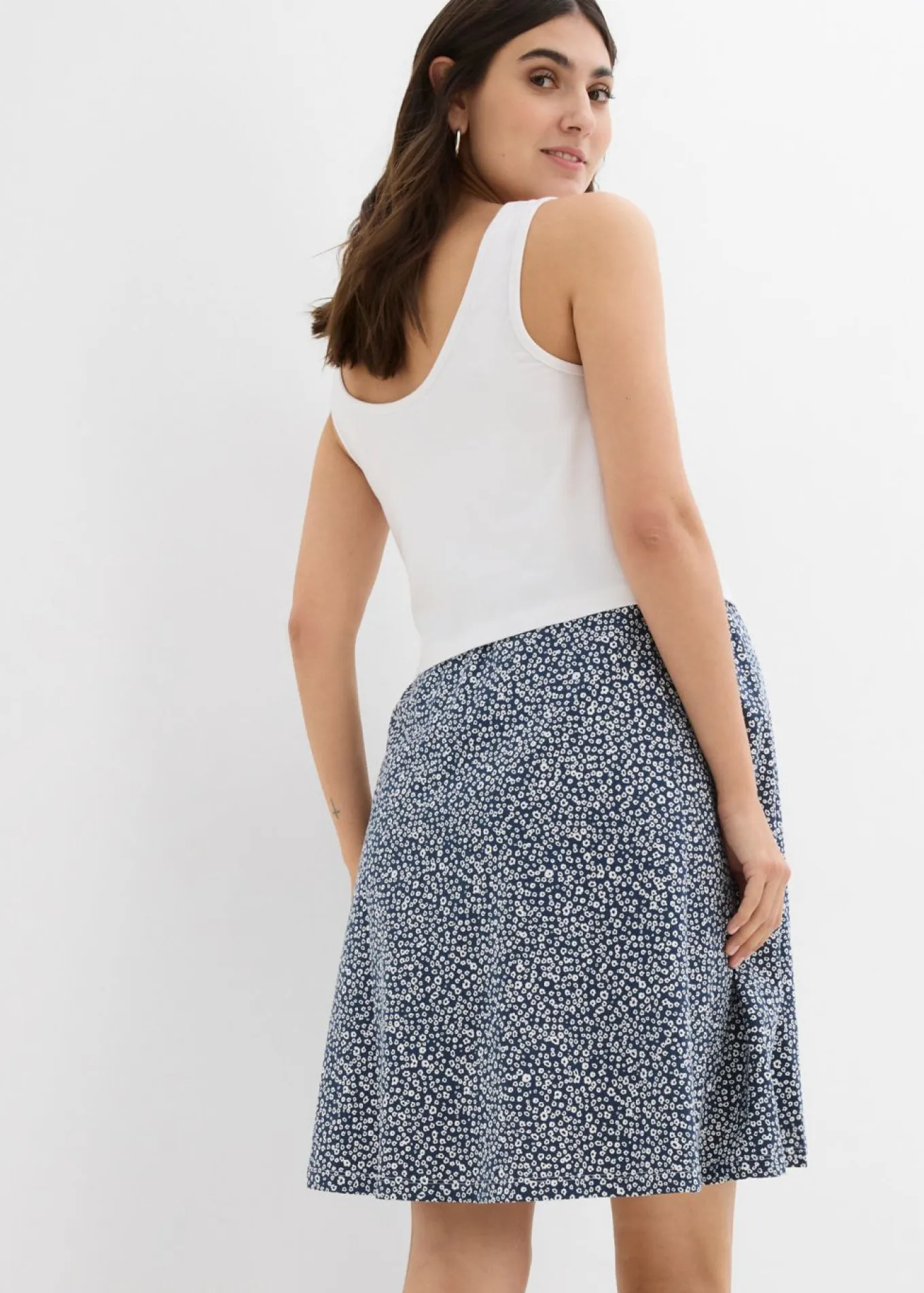 Vestido 2 en 1premamá y de lactancia de punto de algodón orgánico