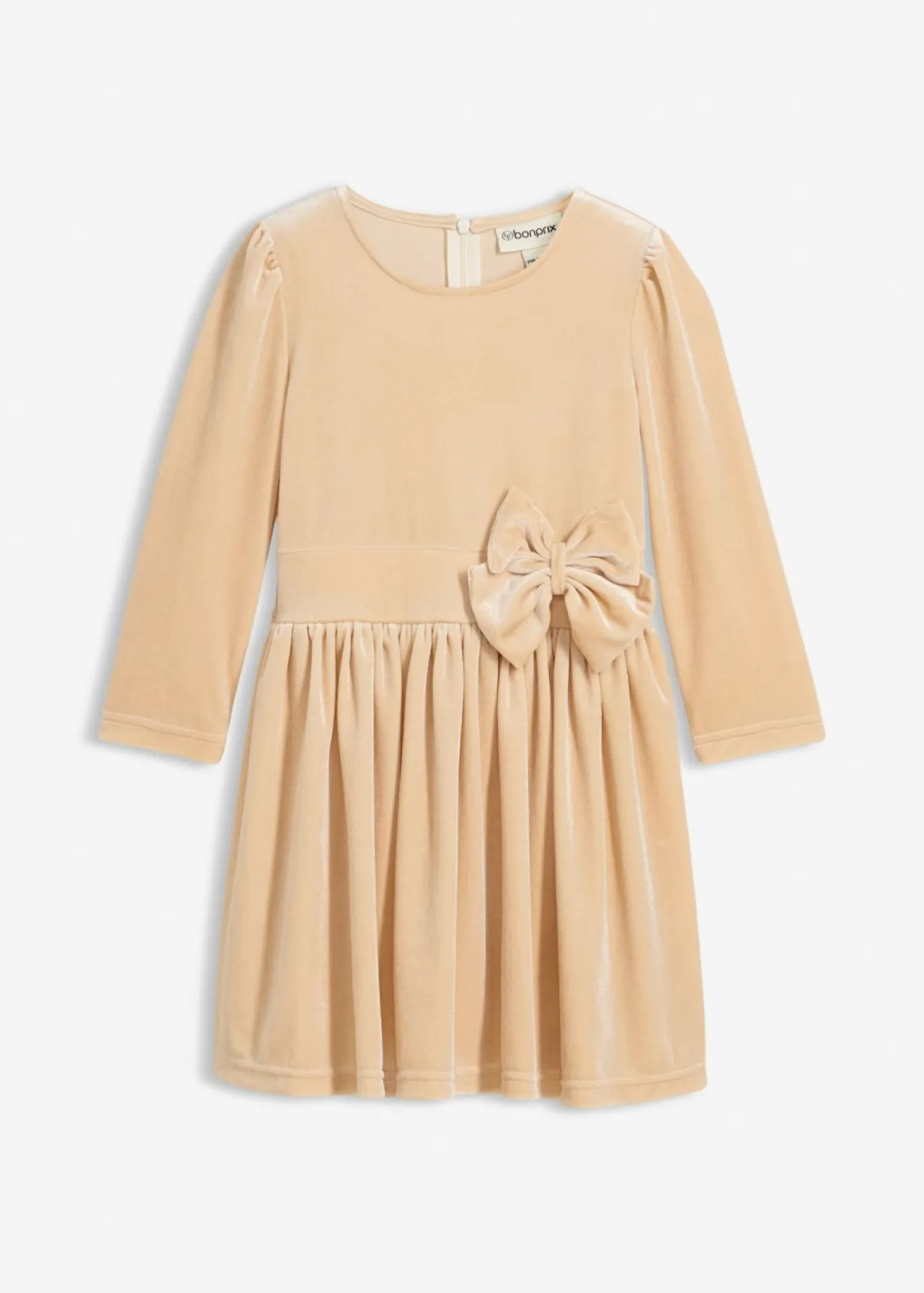 Vestido acampanado de terciopelo