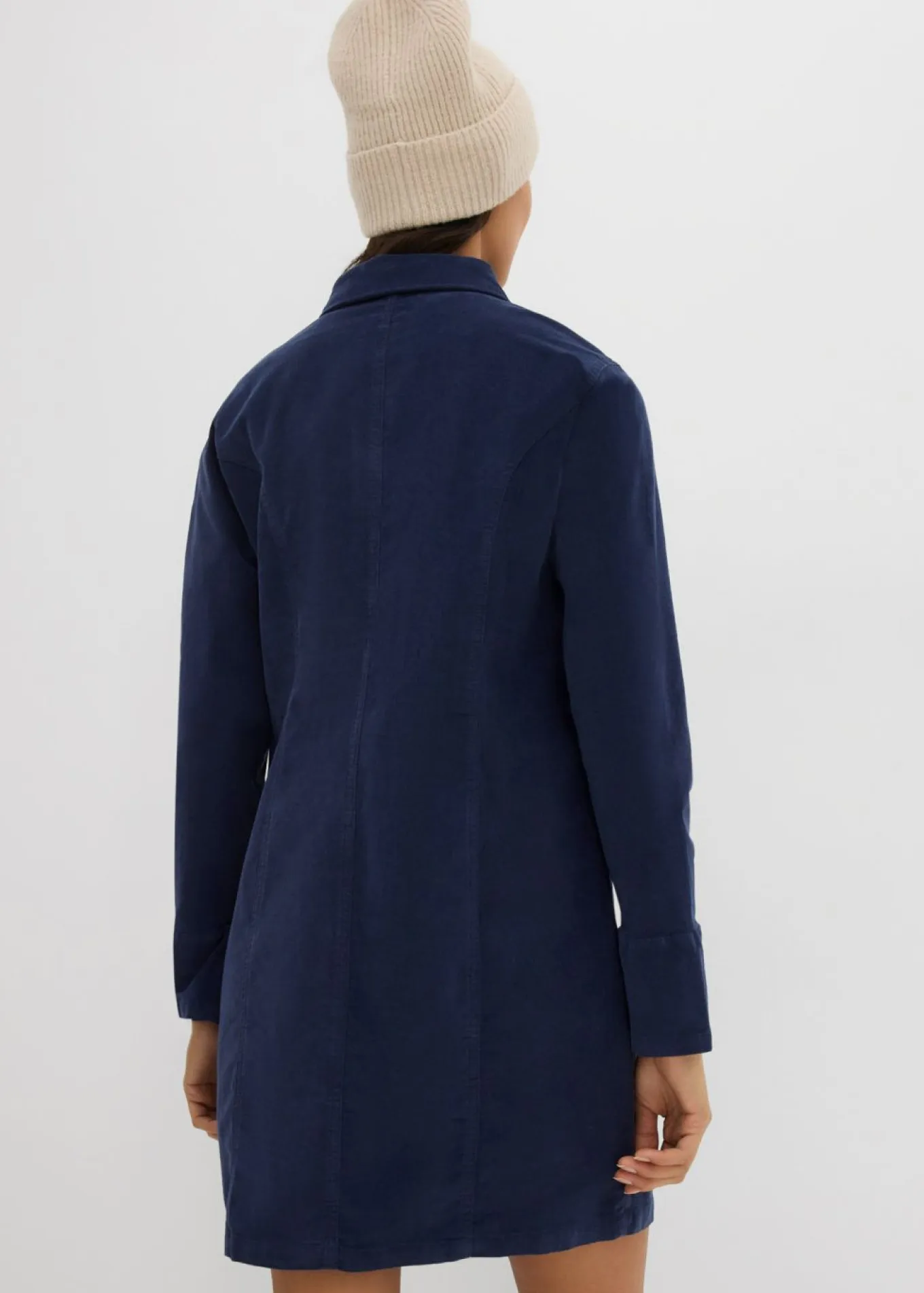 Vestido ajustado de pana