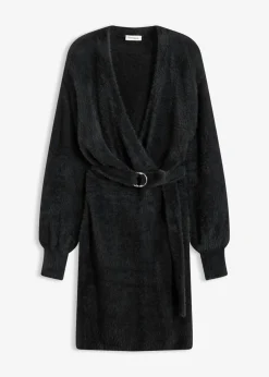 Vestido ajustado de punto con accesorio