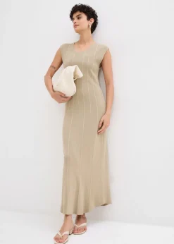 Vestido ajustado de punto de mezcla de viscosa
