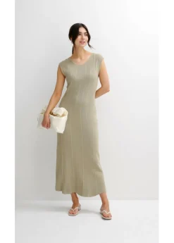 Vestido ajustado de punto de mezcla de viscosa