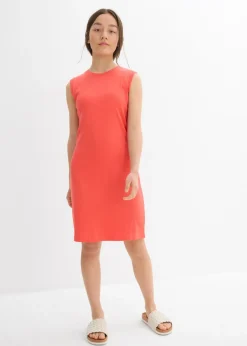 Vestido ajustado de punto de algodón orgánico puro
