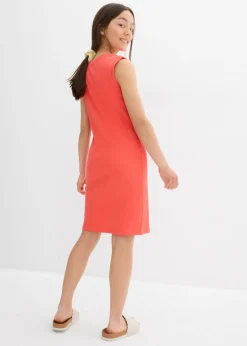 Vestido ajustado de punto de algodón orgánico puro