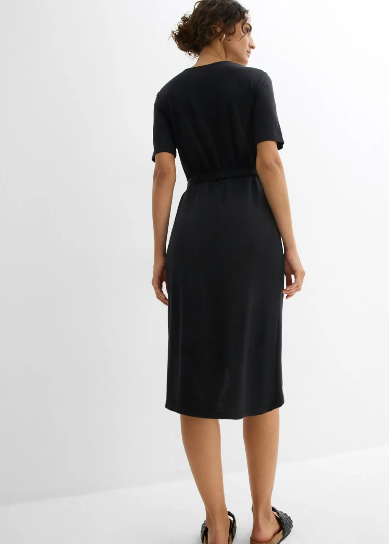 Vestido ajustado de punto de mezcla de viscosa suave
