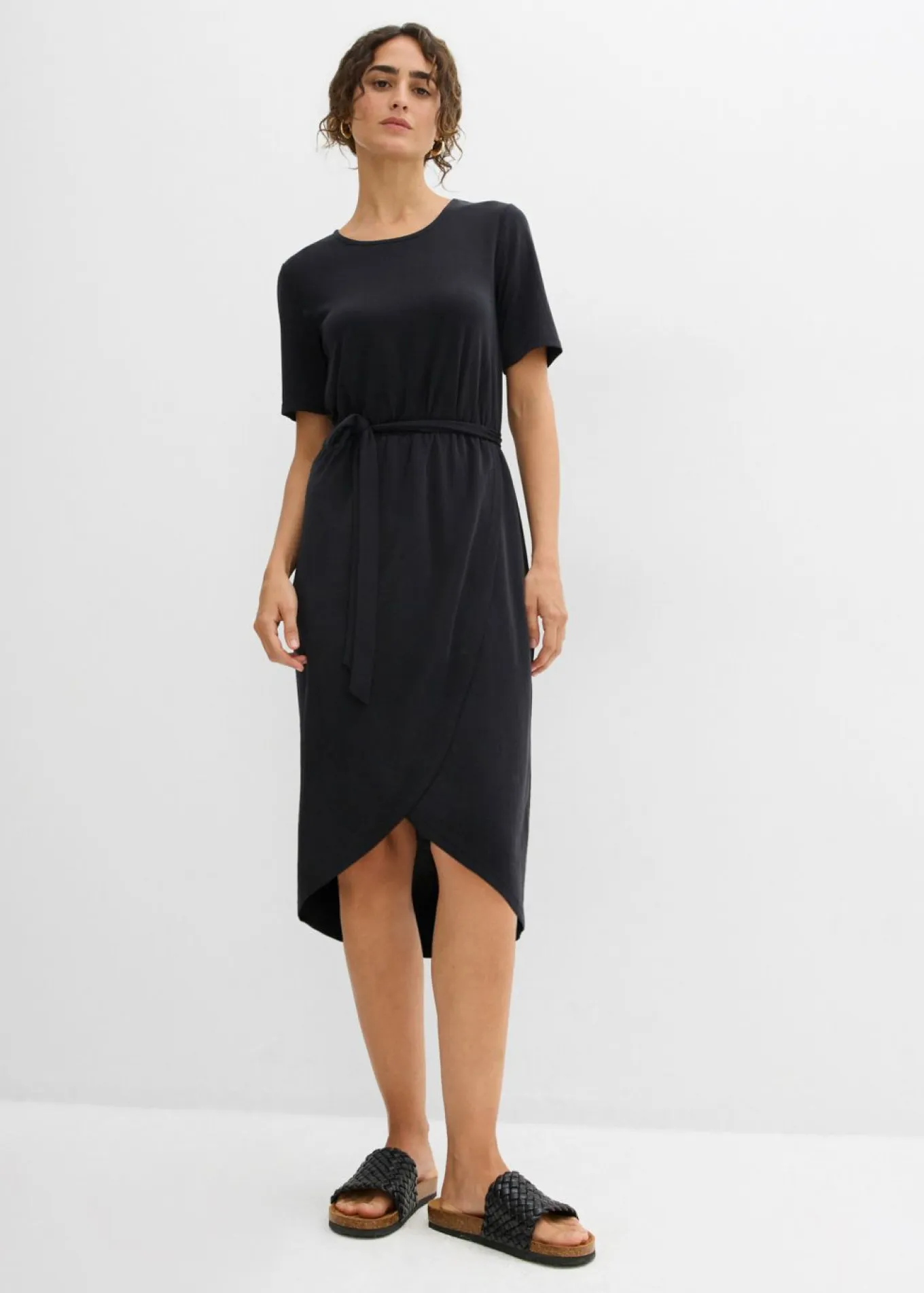 Vestido ajustado de punto de mezcla de viscosa suave