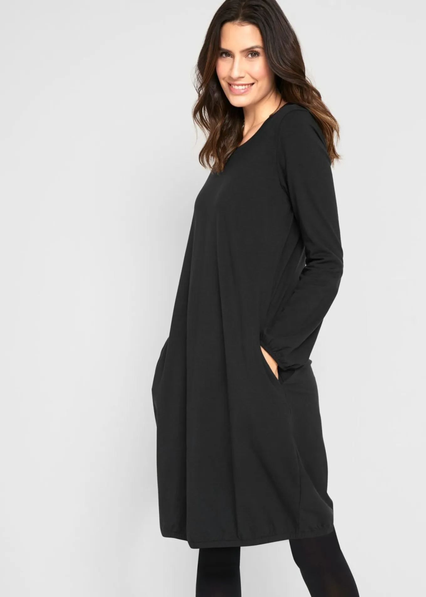 Vestido ancho de algodón