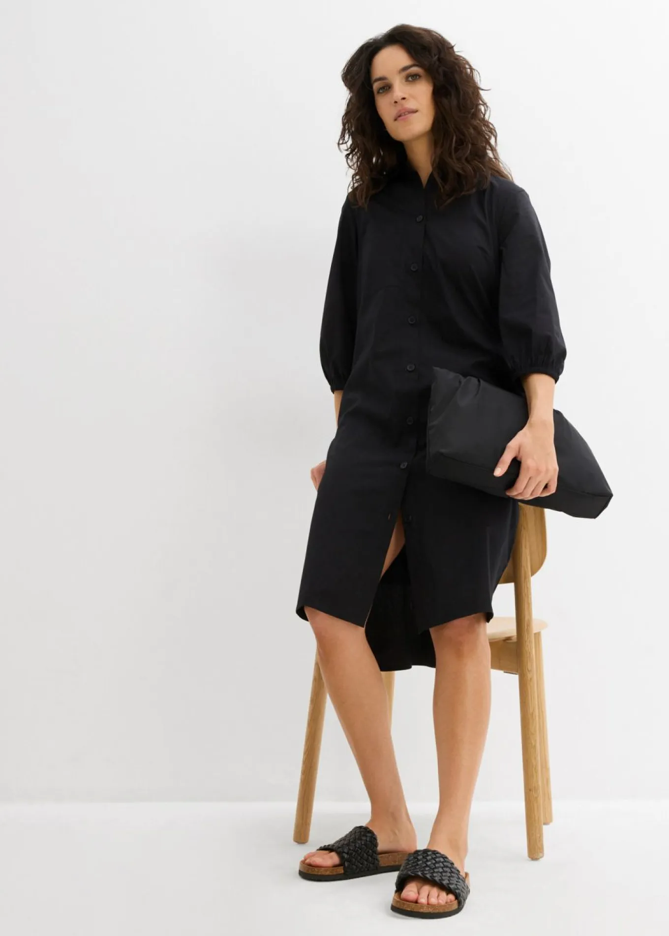 Vestido camisera de algodón ligero