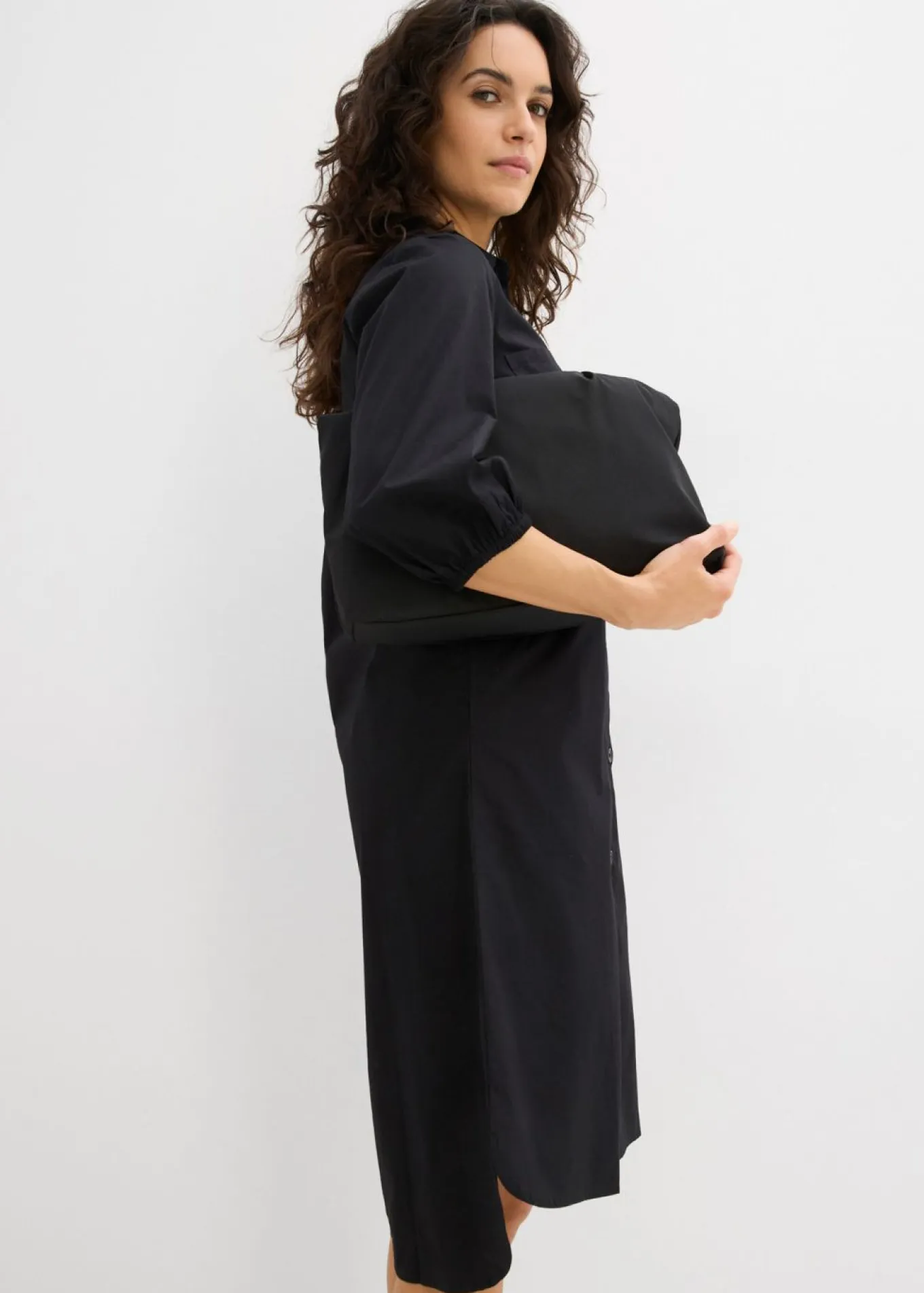 Vestido camisera de algodón ligero