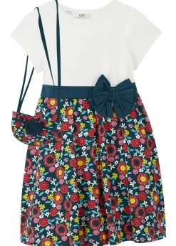 Vestido camisero + bolso (2 unidades) de algodón orgánico puro
