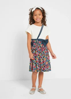 Vestido camisero + bolso (2 unidades) de algodón orgánico puro