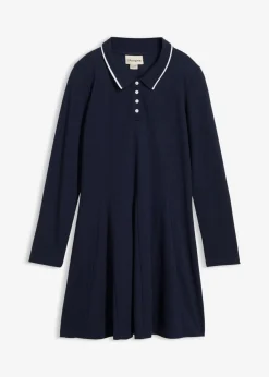 Vestido camisero acampanado de algodón orgánico puro