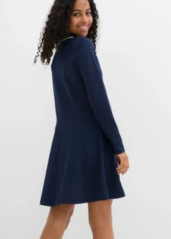 Vestido camisero acampanado de algodón orgánico puro