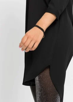 Vestido camisero con botonera corta