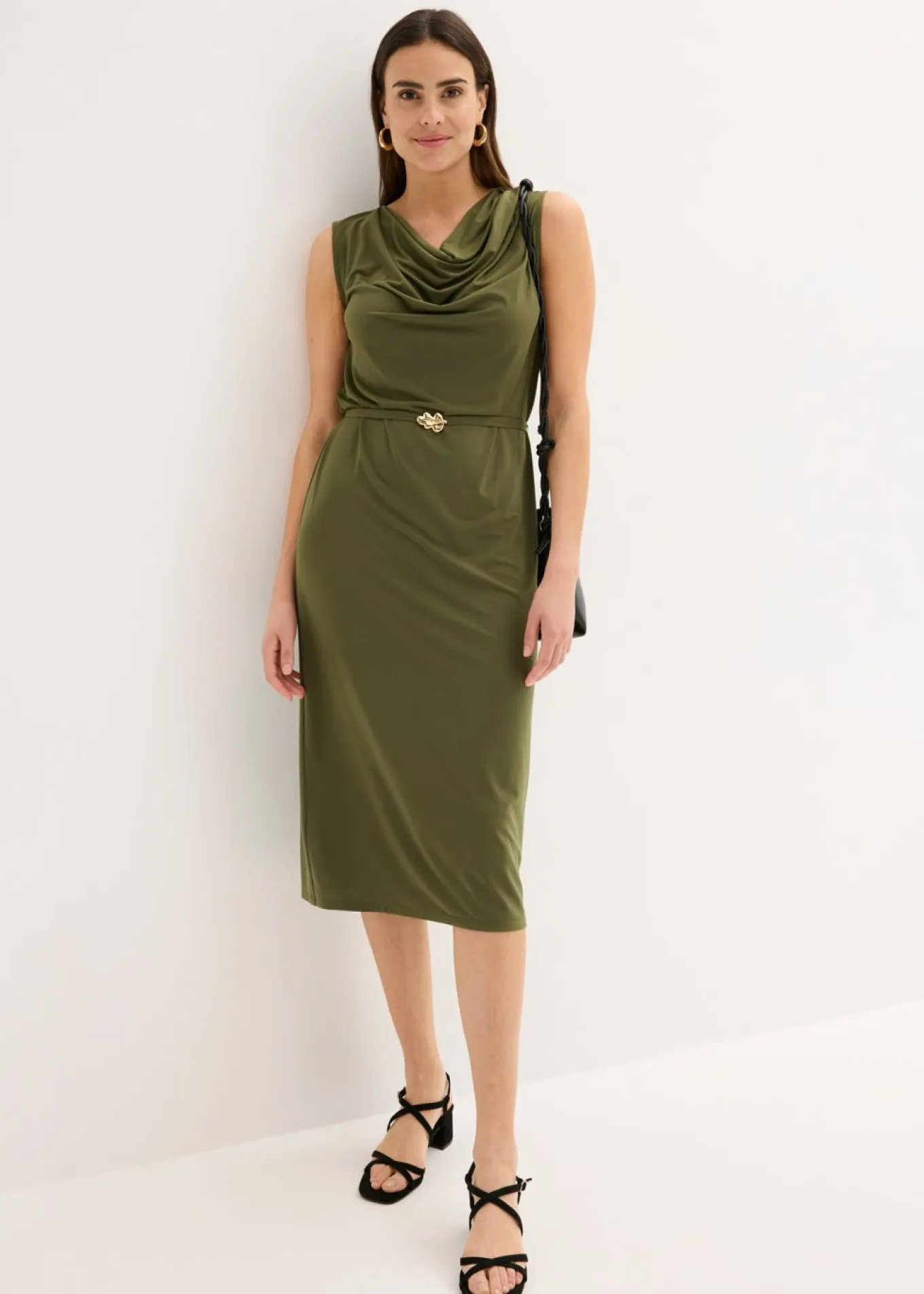 Vestido camisero con cinturón (conjunto de 2 piezas)