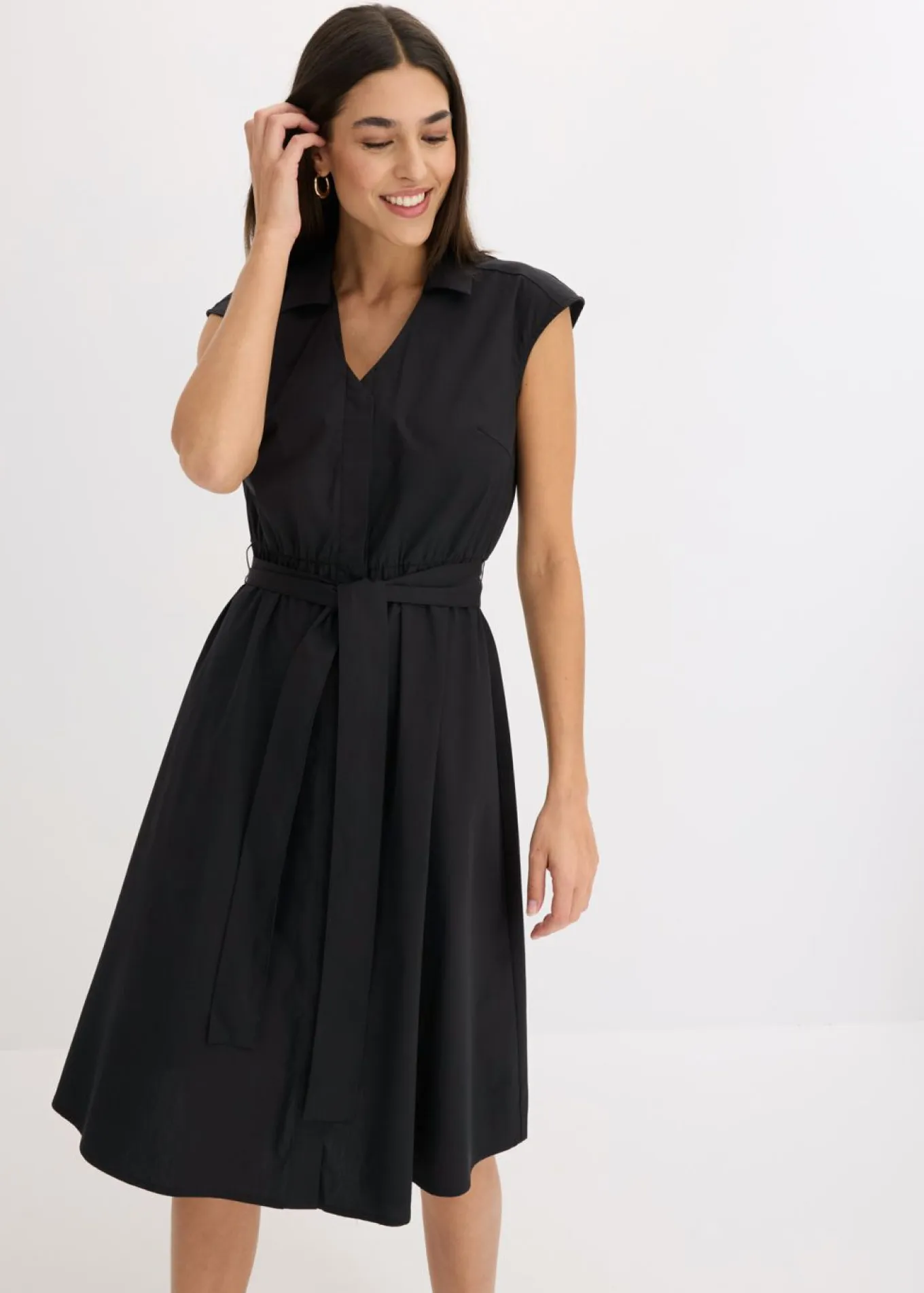 Vestido camisero con cinturón