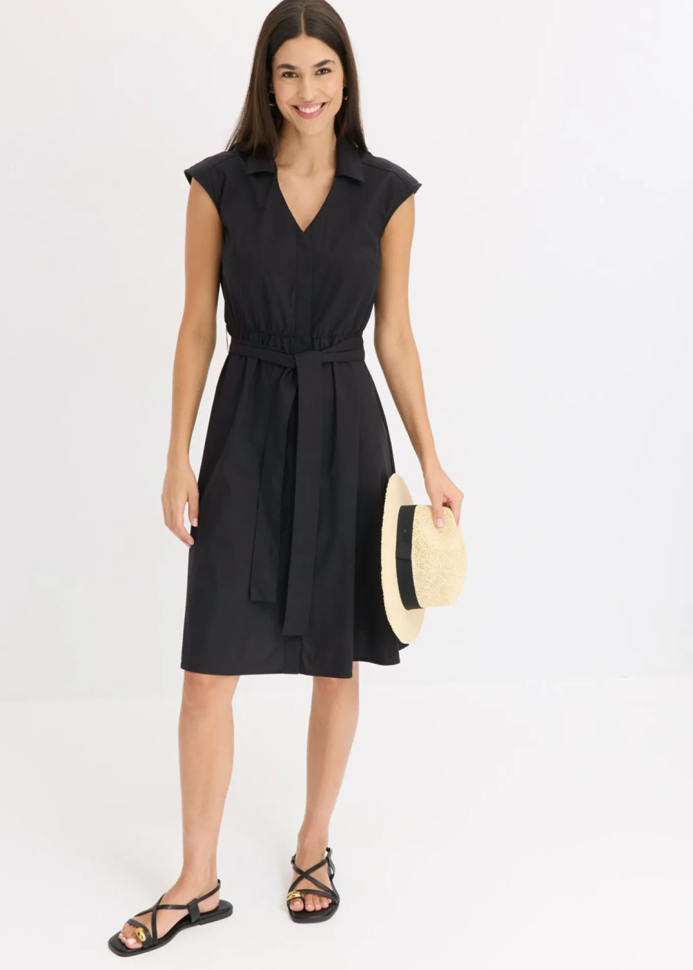 Vestido camisero con cinturón