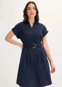 Vestido camisero con cinturón
