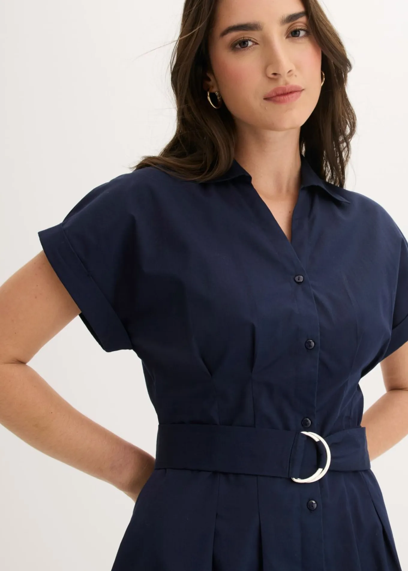 Vestido camisero con cinturón