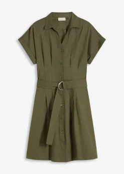 Vestido camisero con cinturón