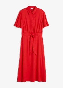 Vestido camisero con cordón