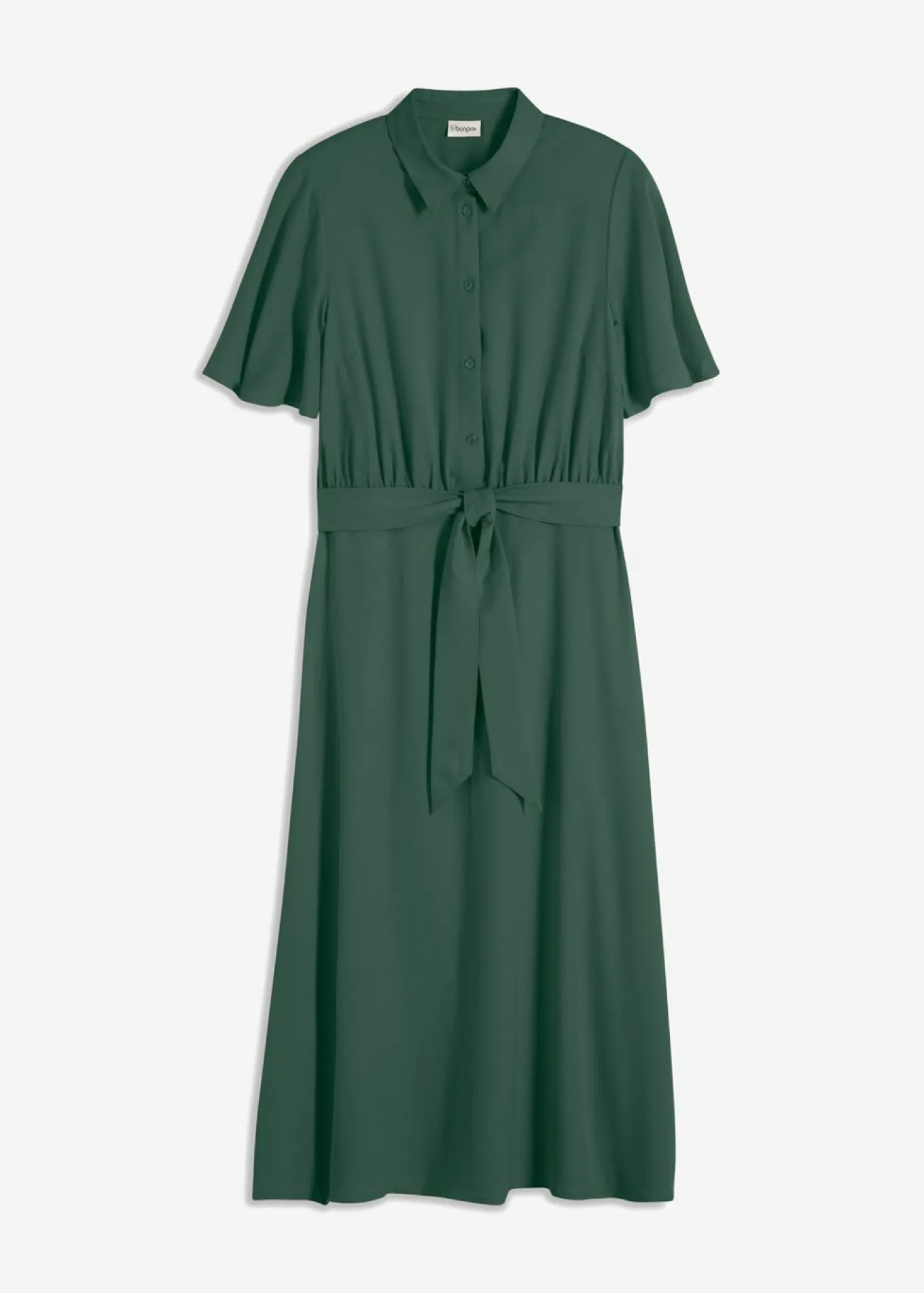 Vestido camisero con cordón