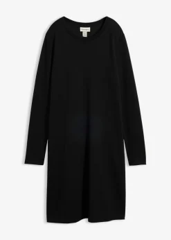 Vestido camisero con corte en A en mezcla de viscosa