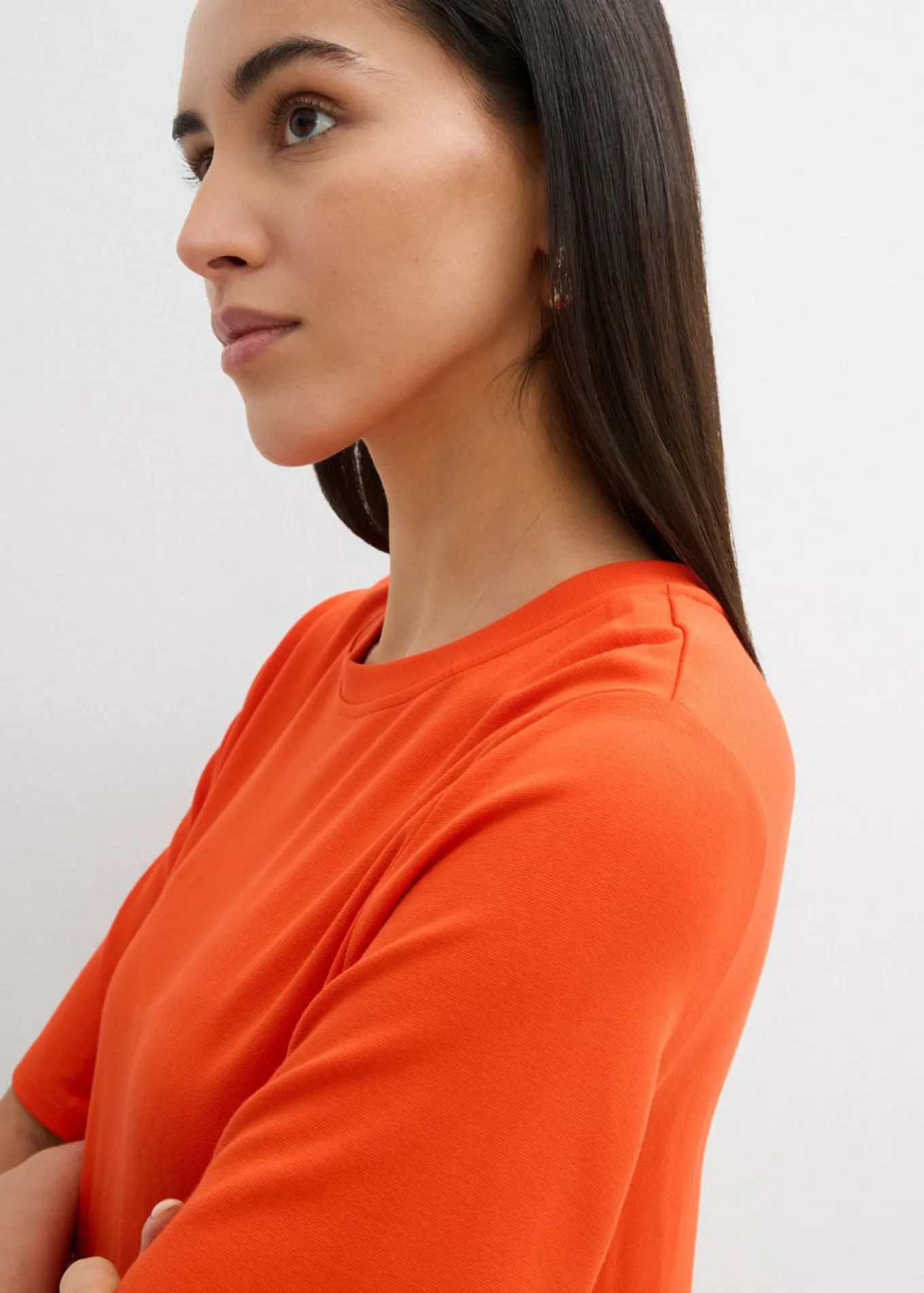 Vestido camisero con corte en A en mezcla de viscosa