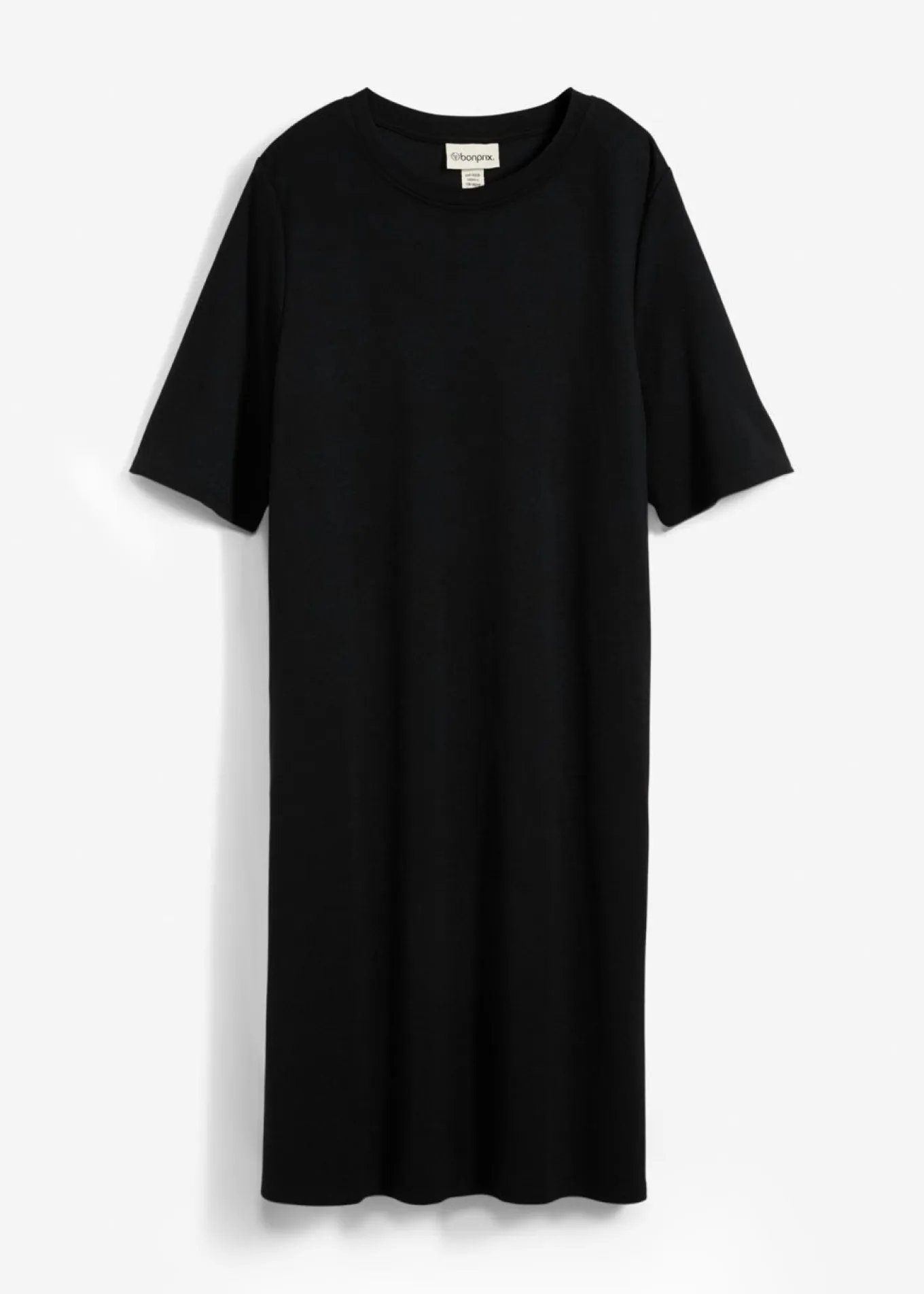Vestido camisero con corte en A en mezcla de viscosa