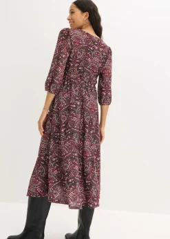 Vestido camisero con escote en V