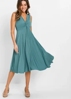 Vestido camisero con escote en V