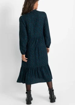 Vestido camisero con estampado de leopardo