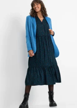 Vestido camisero con estampado de leopardo
