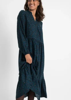 Vestido camisero con estampado de leopardo