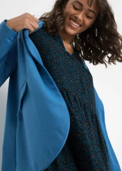Vestido camisero con estampado de leopardo