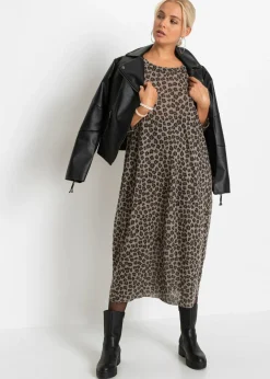 Vestido camisero con forma de globo
