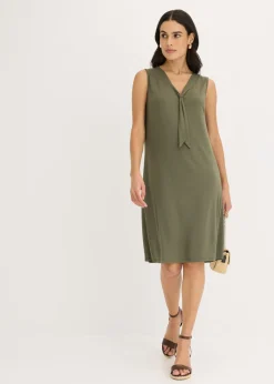 Vestido camisero con lazo