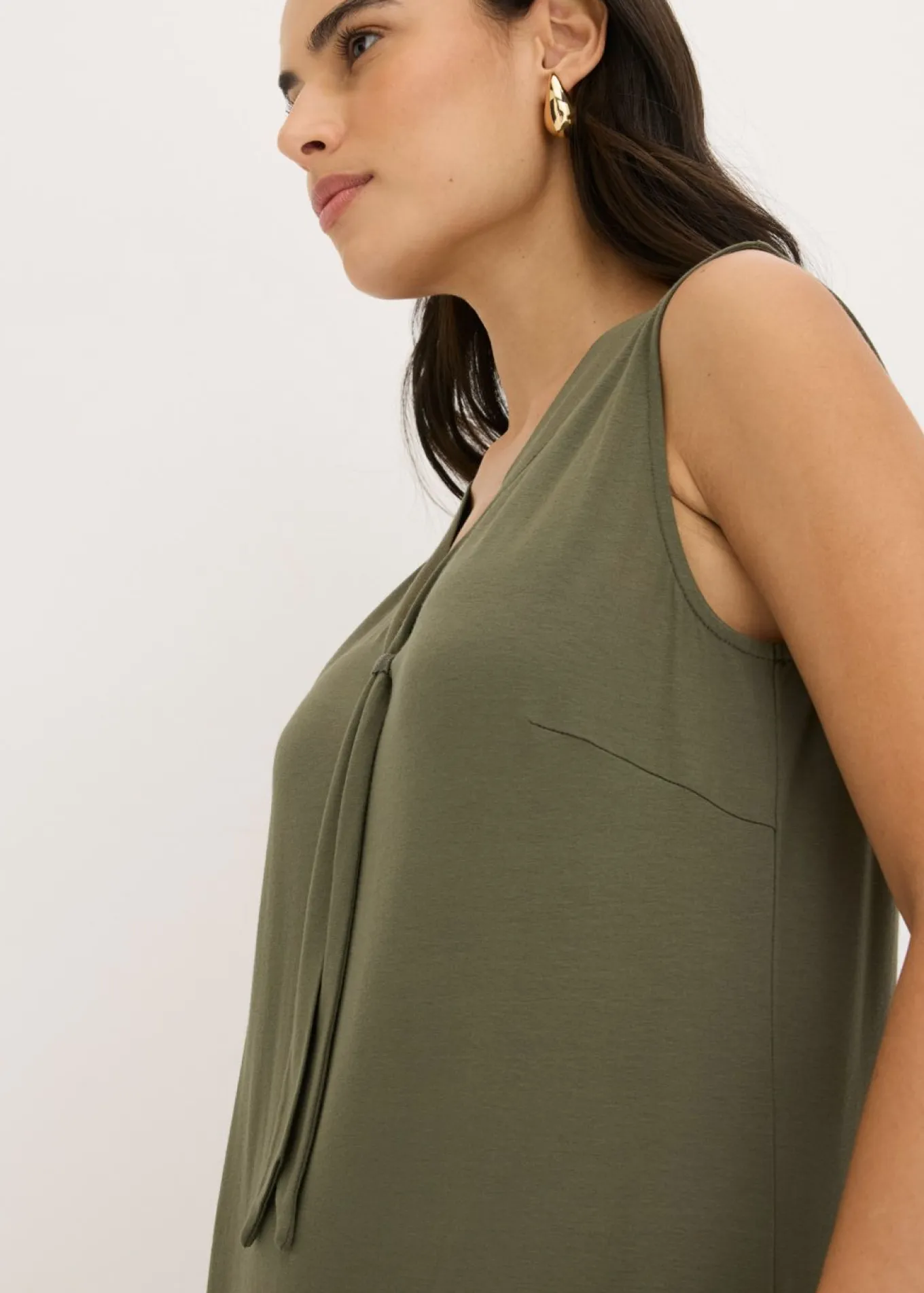 Vestido camisero con lazo