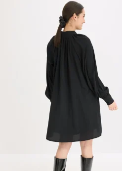 Vestido camisero con lazo en el cuello