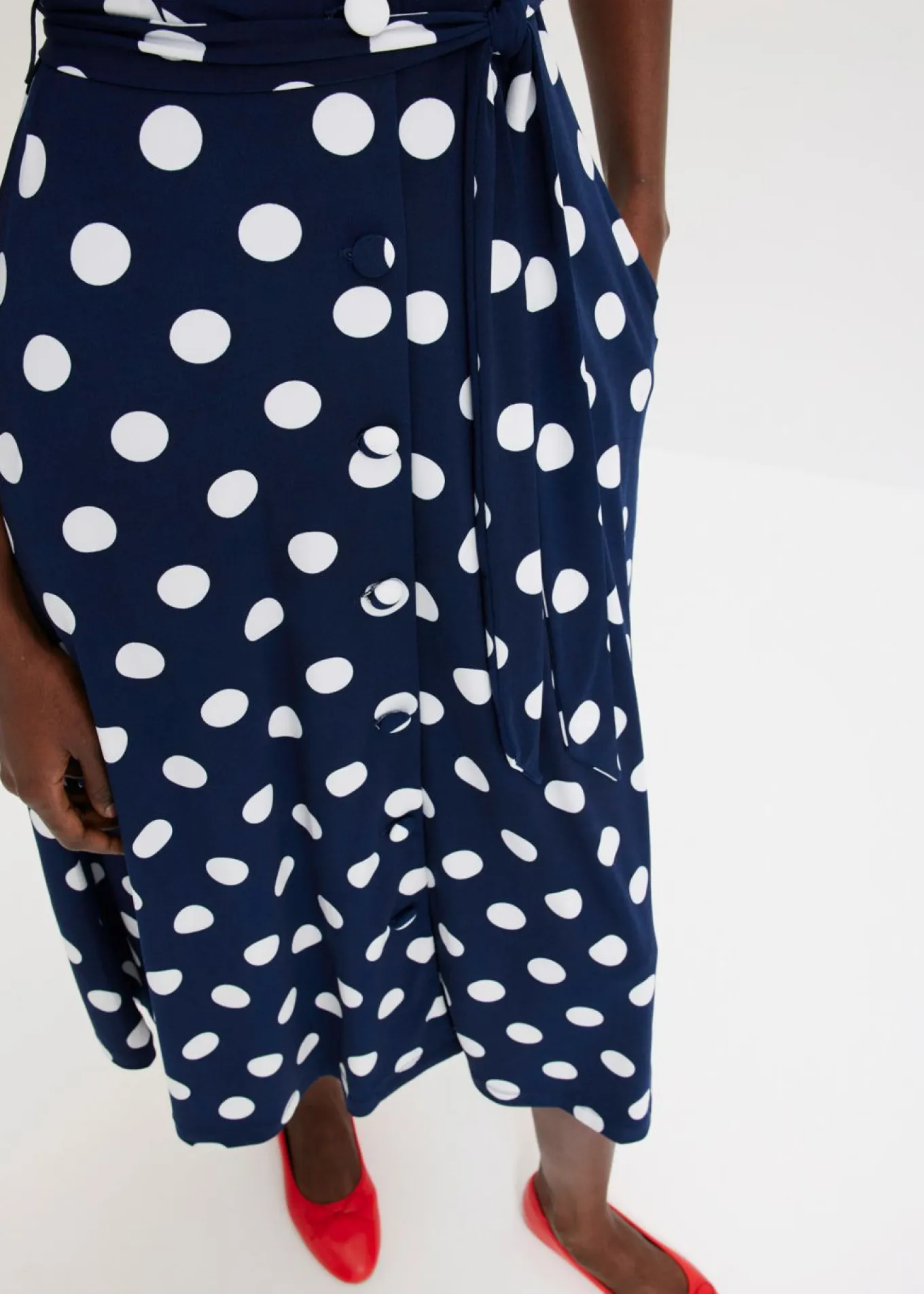 Vestido camisero con lazo (2 piezas)